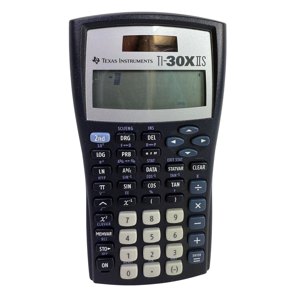 Texas Instruments TI 30X IIS Scientific Calculator Tested WORKS - BJ